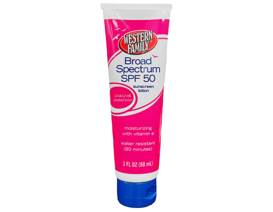 Western Family Broad Spectrum SPF 50 Sunscreen